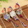 2015 new product 10 designs Geneva Handmade Weave DIY Lady Watch Fashion watch women